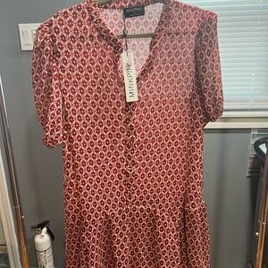 MINKPINK Annie Puff Sleeve Mini Dress